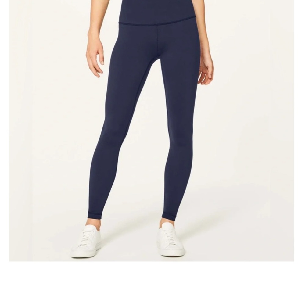 Lululemon Wunder Under Tight Leggings Navy Blue size 6